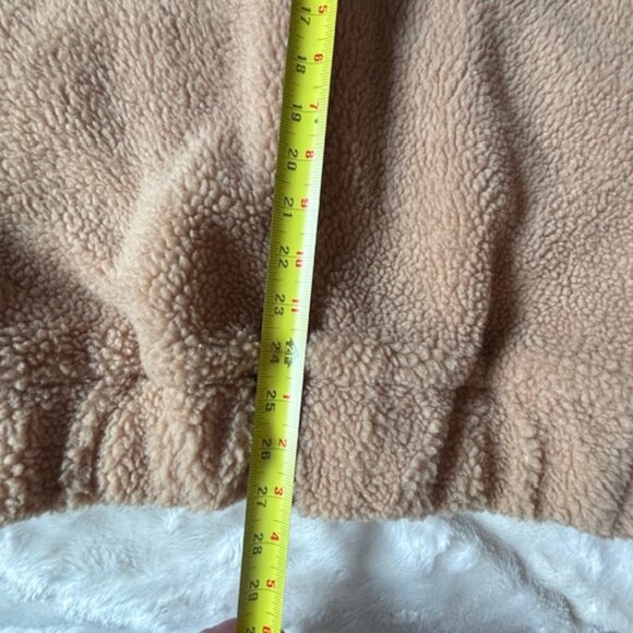 ZAFUL Tan Teddy Soft Fleece Jacket Ladies Size Small NWT - Picture 9 of 12